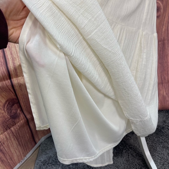 American Eagle Outfitters boho crochet tassels maxi dress women’s size L - Picture 9 of 17